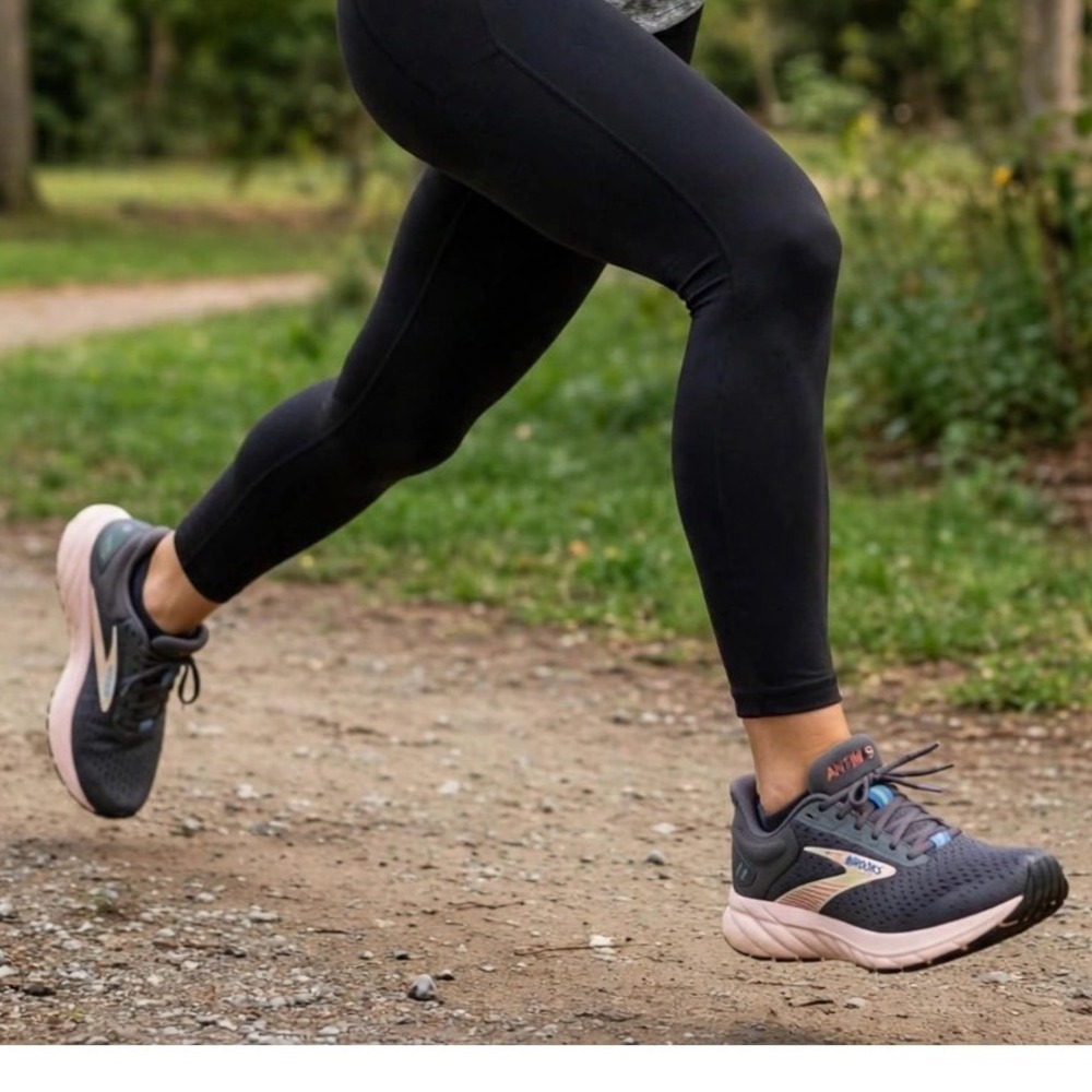 Brooks Anthem 6 Running Shoes Lightweight Breathable Gray‎ Pink Women's
